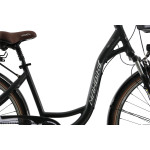 Mestský bicykel 28" Mahbike City Bike 3 prevodový hliníkový 17" čierna matná
